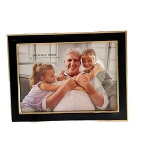 SHEFFIELD GOLD & BLACK 4x6" Photo Frame